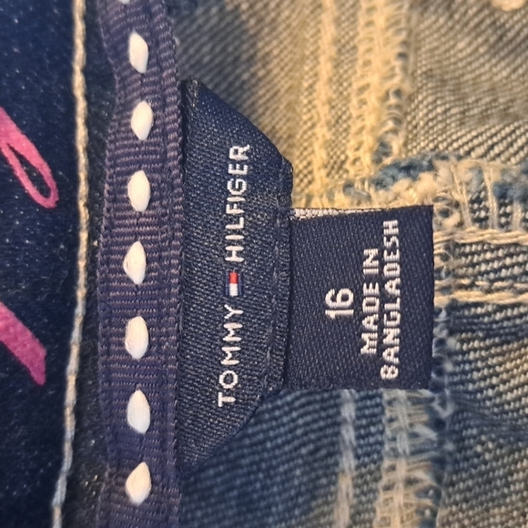 Tommy Hilfiger girls dark wash jeans size 16 - Picture 6 of 7